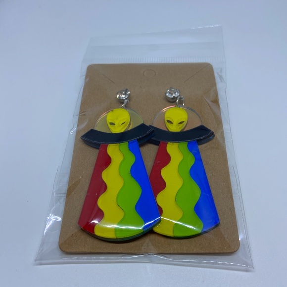 Alien earrings - Picture 8 of 8
